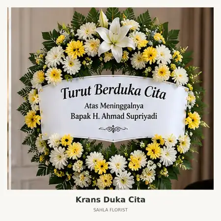 Krans Bunga Duka Minahasa Utara